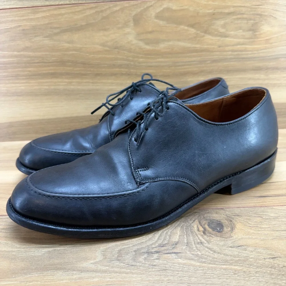 E T Wright Mens‎ 9.5 D Black Leather Dress Shoes
